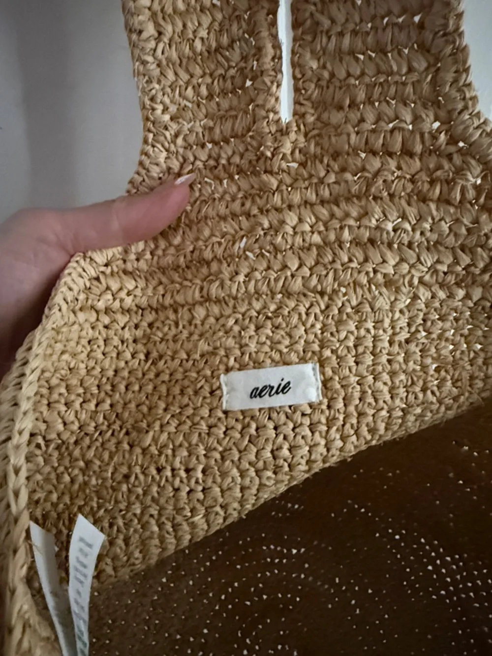NWOT Raffia Beach Vacation Bag Aerie - Picture 2 of 4